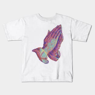 Praying 16bit - Pixel Art Commodore64 Kids T-Shirt